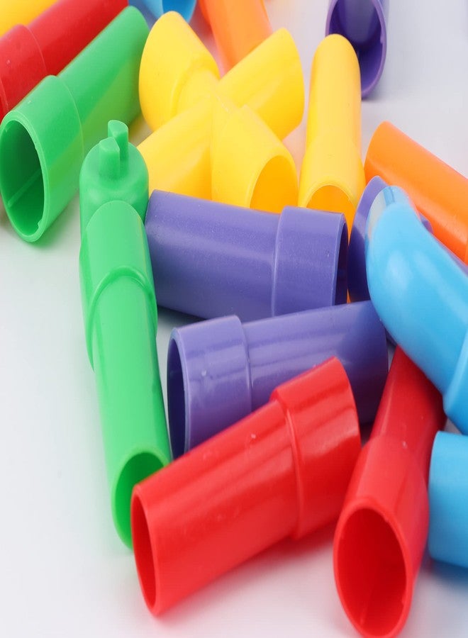 PULSBERY Colorful Building Blocks for Kids - Plastic Pipe Building Block with Wheels Creative Smart Activity Fun and Learning Blocks Puzzle Assemble Toys, Children Gift Set (85Pcs) - Image 5